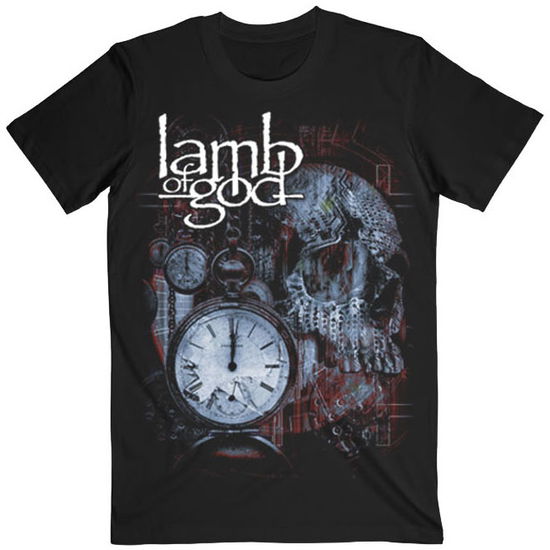 Cover for Lamb Of God · Lamb Of God Unisex T-Shirt: Circuitry Skull Recolour (T-shirt) [size L] [Black - Unisex edition] (2020)