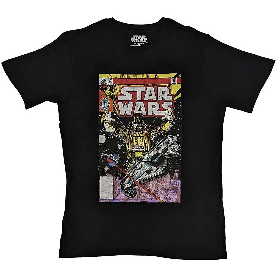 Star Wars Unisex T-Shirt: Darth Vader Comic - Star Wars - Gadżety -  - 5056561097947 - 