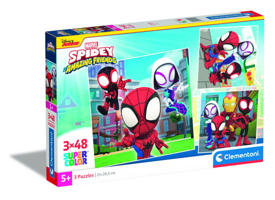 Cover for Clementoni · Puslespil Spidey and his amazing friends, 3x48 brikker (Jigsaw Puzzle) (2023)