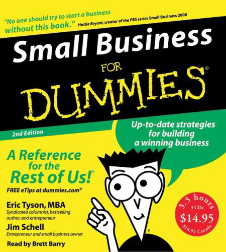 Small Business for Dummies 2nd Ed. CD - Eric Tyson - Audio Book - HarperCollins - 9780061175947 - December 26, 2006