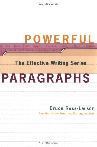 Cover for Bruce Ross-Larson · Powerful Paragraphs - Effective Writing S. (Hardcover Book) [1st edition] (1999)