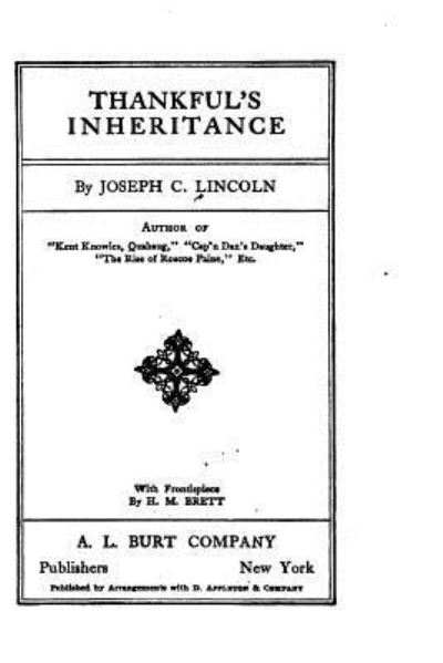 Cover for Joseph C. Lincoln · Thankful inheritance (Paperback Book) (2016)