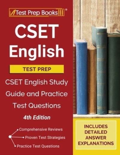 Cover for Test Prep Books · CSET English Test Prep: CSET English Study Guide and Practice Exam Questions [4th Edition] (Taschenbuch) (2020)