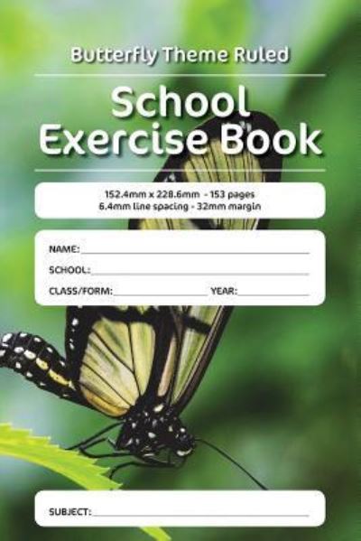 Cover for Luap Nottocs · Butterfly Theme Ruled School Exercise Book (Paperback Book) (2018)