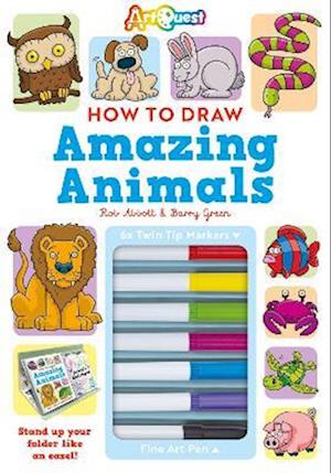 Cover for Rob Abbott · How to Draw Amazing Animals - Art Studio Kits (Book) (2025)