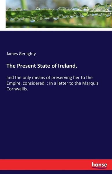 Cover for Geraghty · The Present State of Ireland, (Buch) (2017)
