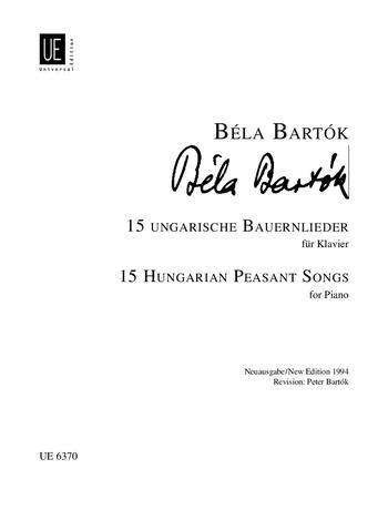 Cover for Bartók · 15 ungarische Bauernlieder, für (Bog)