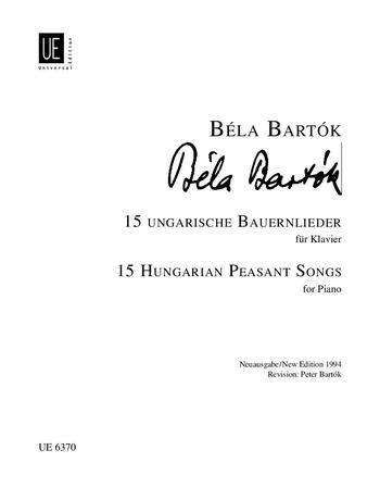 Cover for Bartók · 15 ungarische Bauernlieder, für (Bok)