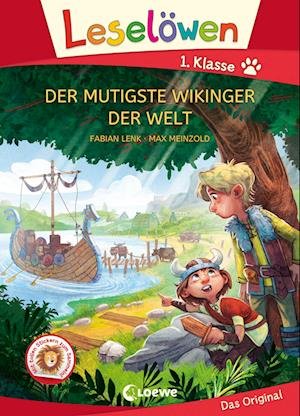Cover for Fabian Lenk · Leselöwen 1. Klasse - Der mutigste Wikinger der Welt (Großbuchstabenausgabe) (Gebundenes Buch) (2022)