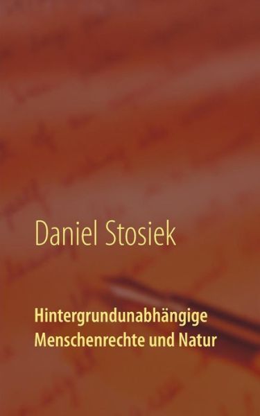 Cover for Stosiek · Hintergrundunabhängige Menschen (Book) (2019)