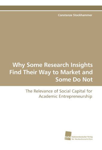Cover for Constanze Stockhammer · Why Some Research Insights Find Their Way to Market and Some Do Not (Paperback Book) (2009)