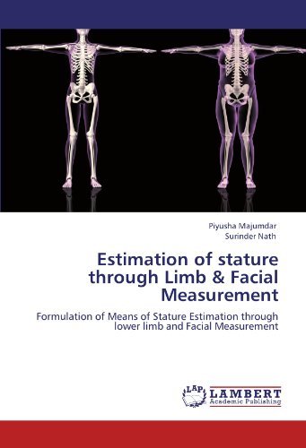 Cover for Surinder Nath · Estimation of Stature Through Limb &amp; Facial Measurement: Formulation of Means of Stature Estimation Through Lower Limb and Facial Measurement (Paperback Book) (2011)