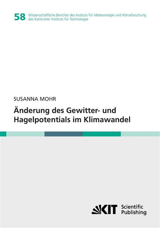 Cover for Mohr · Änderung des Gewitter- und Hagelpo (Book) (2014)