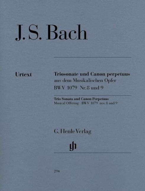 Cover for JS Bach · Trioson.u.Canon (1079,8+9).N294 (Bok)