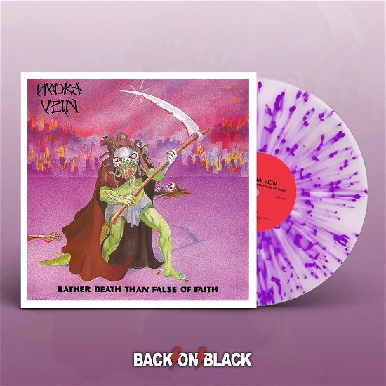 Cover for Hydra Vein · Rather Death Than False of Faith (Clear / Purple Splatter Vinyl) + 12&quot; Single (LP) [Coloured edition] (2021)