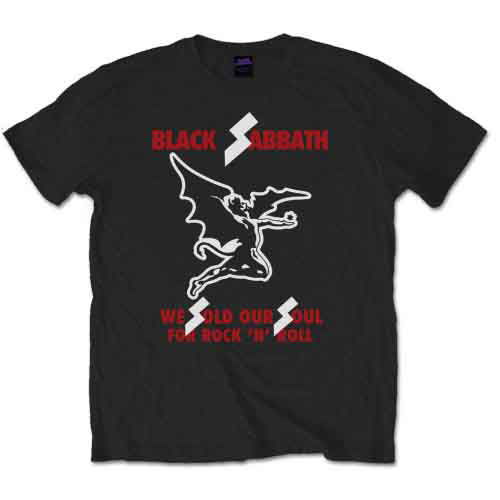 Black Sabbath Unisex T-Shirt: Sold our Soul - Black Sabbath - Produtos - ROFF - 5055295356948 - 9 de junho de 2014