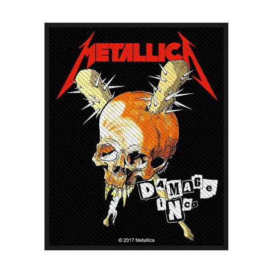 Metallica Standard Woven Patch: Damage Inc - Metallica - Merchandise - PHD - 5055339782948 - 19. August 2019