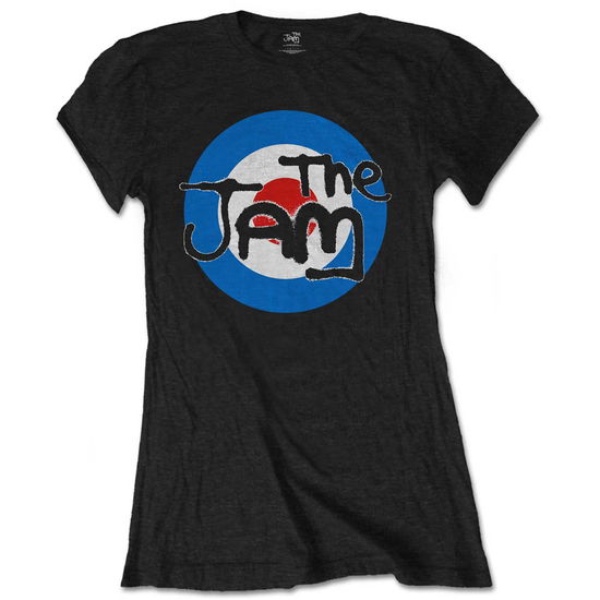 The Jam Ladies T-Shirt: Spray Target Logo (Soft Hand Inks) - Jam - The - Merchandise - Rockoff - 5056170656948 - October 1, 2018