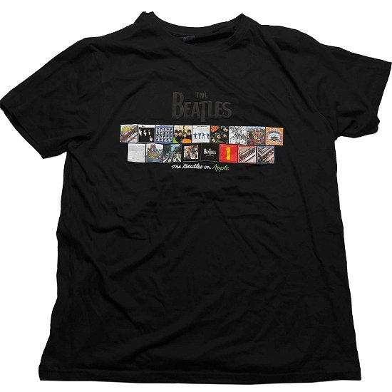 Cover for The Beatles · The Beatles Unisex Hi-Build T-Shirt: Albums on Apple (T-shirt) [size S]