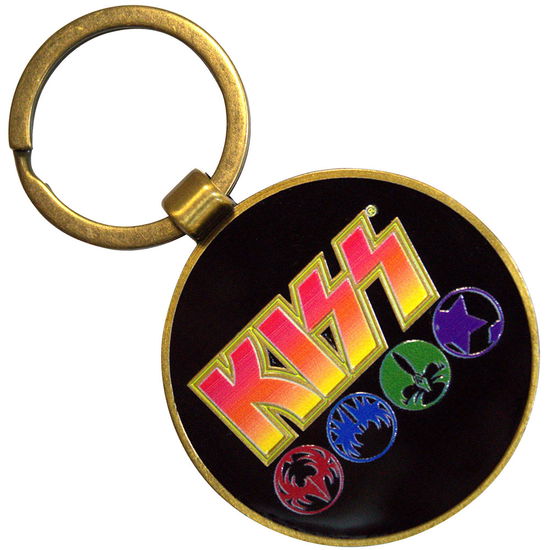 KISS Keychain: Army / Logo & Icons (Double Sided) - Kiss - Merchandise -  - 5056737266948 - 