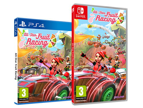 Cover for PQube · All-Star Fruit Racing (SWITCH)