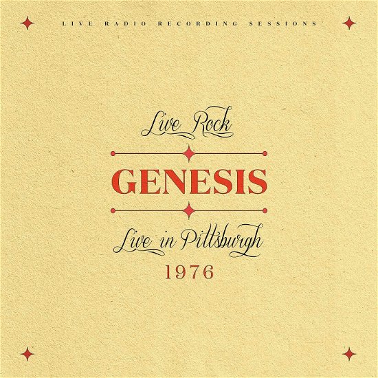 Cover for Genesis · Live In Pittsburgh 1976 (LP) (2022)