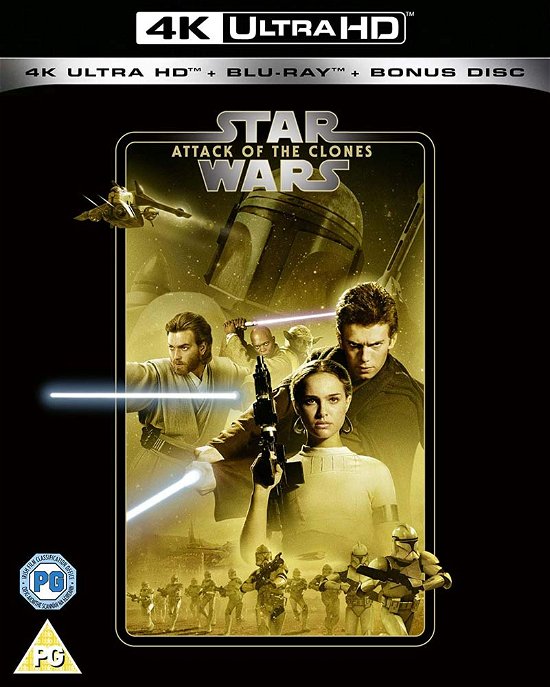 Cover for Star Wars Attack of Clones Uhd BD (4K Ultra HD) (2020)