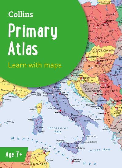 Cover for Collins Maps · Collins Primary Atlas: Ideal for Learning at School and at Home - Collins School Atlases (Paperback Book) [7 Revised edition] (2022)