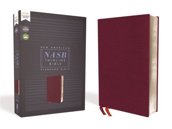 Cover for Zondervan · NASB, Thinline Bible, Bonded Leather, Burgundy, Red Letter, 1995 Text, Comfort Print (Læderbog) (2020)