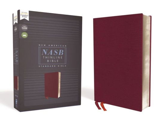 Cover for Zondervan · NASB, Thinline Bible, Bonded Leather, Burgundy, Red Letter, 1995 Text, Comfort Print (Leather Book) (2020)