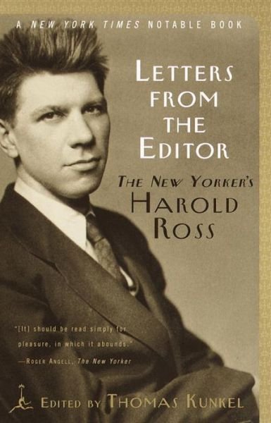 Cover for Harold Wallace Ross · Letters from the Editor: the New Yorker's Harold Ross (Paperback Book) (2001)