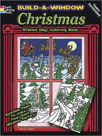 Cover for Marty Noble · Build a Window Stained Glass Coloring Book Christmas - Build Window Stained Glass Coloring Book (Paperback Book) (2011)