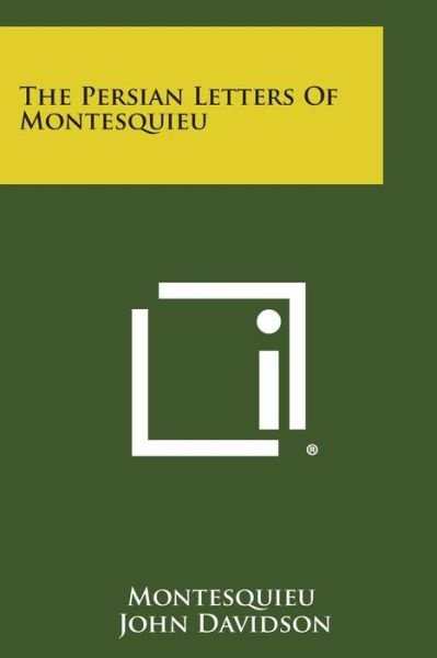 Cover for Montesquieu · The Persian Letters of Montesquieu (Paperback Book) (2013)