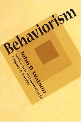 Cover for John B. Watson · Behaviorism (Paperback Bog) [New edition] (1997)