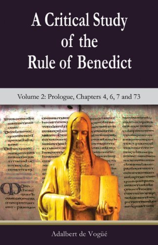 Cover for De Vogue, Adalbert, OSB · A Critical Study of the Rule of Benedict - Theology and Faith (Pocketbok) (2017)
