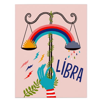 6-Pack Lisa Congdon for Em & Friends Libra Card - Lisa Congdon - Other - Knock Knock - 9781642448948 - January 7, 2020