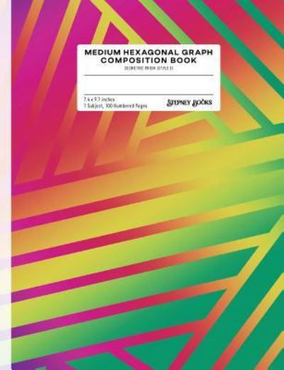 Medium Hexagonal Graph Composition Book - Stepney Books - Books - Independently Published - 9781791571948 - December 12, 2018