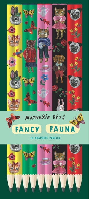 Fancy Fauna: 10 Graphite Pencils - Nathalie Lete - Produtos - Chronicle Books - 9781797201948 - 2 de setembro de 2021