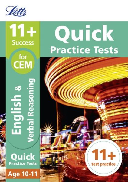 Cover for Letts 11+ · 11+ Verbal Reasoning Quick Practice Tests Age 10-11 (Year 6): For the 2025 Cem Tests - Collins 11+ Practice (Paperback Book) (2017)