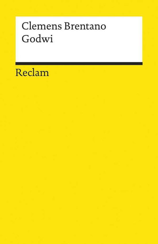 Cover for Clemens Brentano · Reclam UB 09394 Brentano.Godwi (Book)