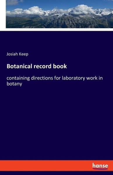Cover for Keep · Botanical record book (Bok) (2019)