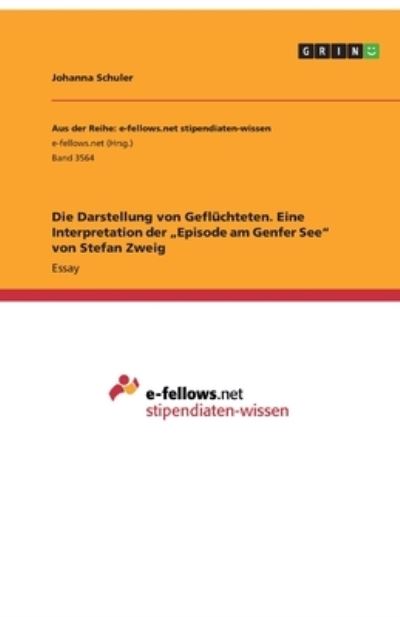 Cover for Schuler · Die Darstellung von Geflüchtete (Buch)