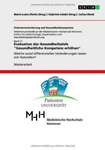 Cover for Julian Bleek · Evaluation Des Gesundheitsziels &quot;Gesundheitliche Kompetenz Erhohen&quot; (Paperback Book) [German edition] (2014)