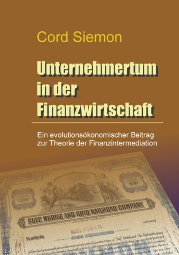 Cover for Siemon · Unternehmertum in der Finanzwirt (Book) [German edition] (2006)