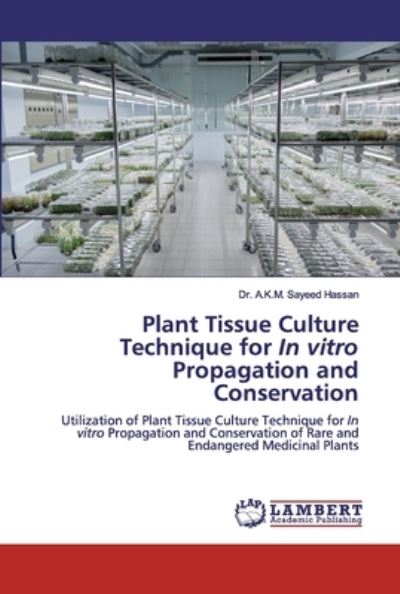 Cover for Hassan · Plant Tissue Culture Technique f (Bog) (2019)