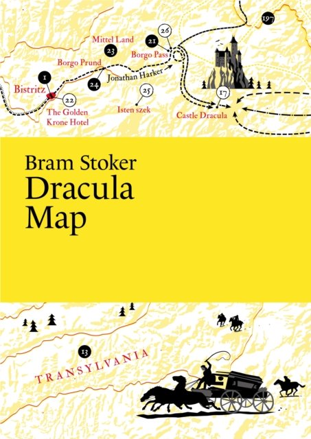 Cover for Thelander, Martin, Master of Fine Arts · Bram Stoker, Dracula Map - Literary Maps Series (Landkart) (2024)