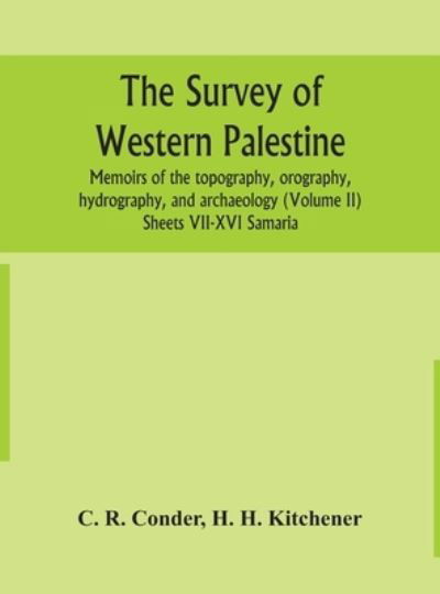 Cover for C R Conder · The survey of western Palestine (Hardcover Book) (2020)