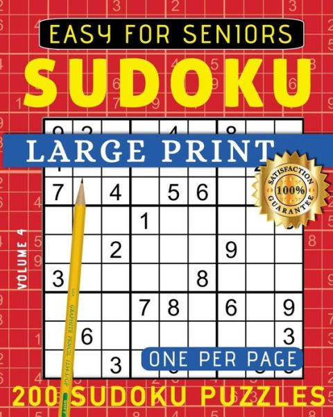 Cover for Samworld Press · Large Print Easy Sudoku Puzzle Book For Seniors (Paperback Book) (2020)