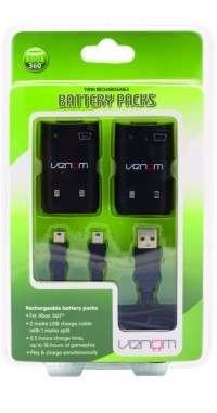 Cover for Venom · Venom Twin Rechargeable Battery Packs (X360) (2009)