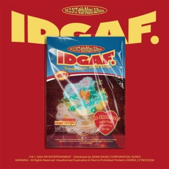 Cover for M.o.n.t · Idgaf (CD/Merch) [Photobook edition] (2024)